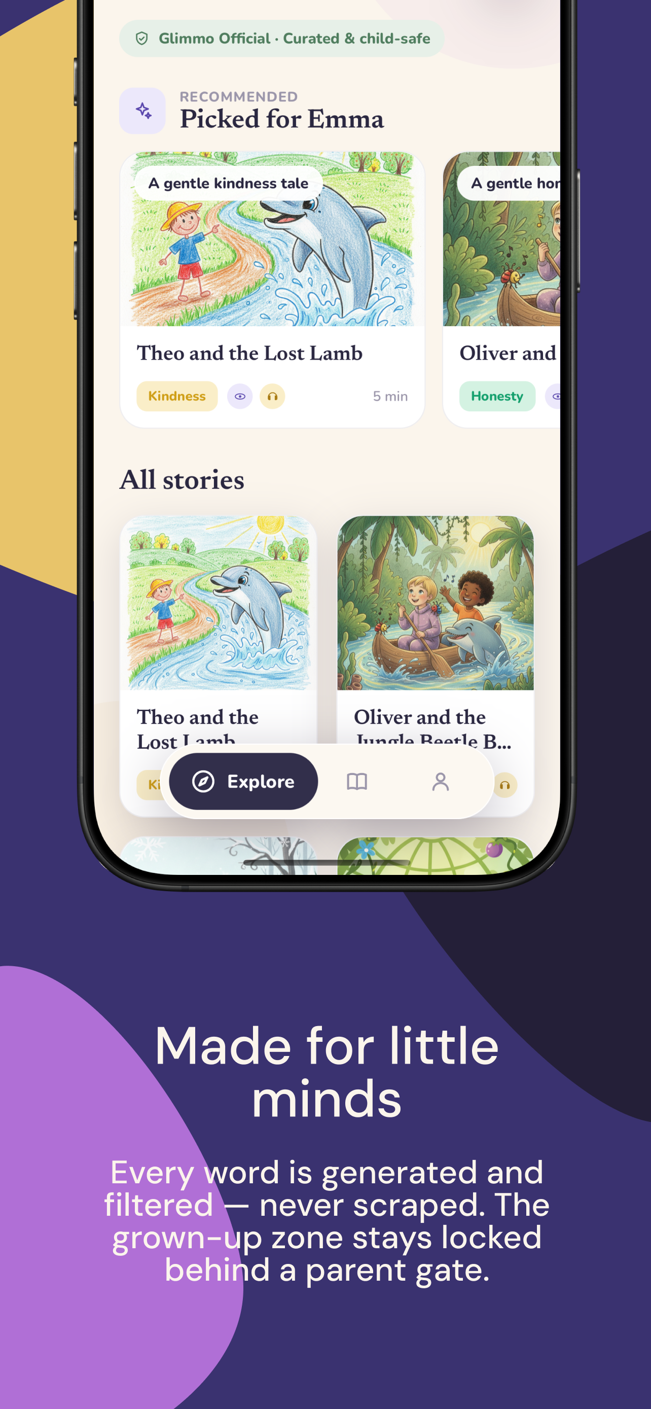 Glimmo: Personalized Stories screenshot 5