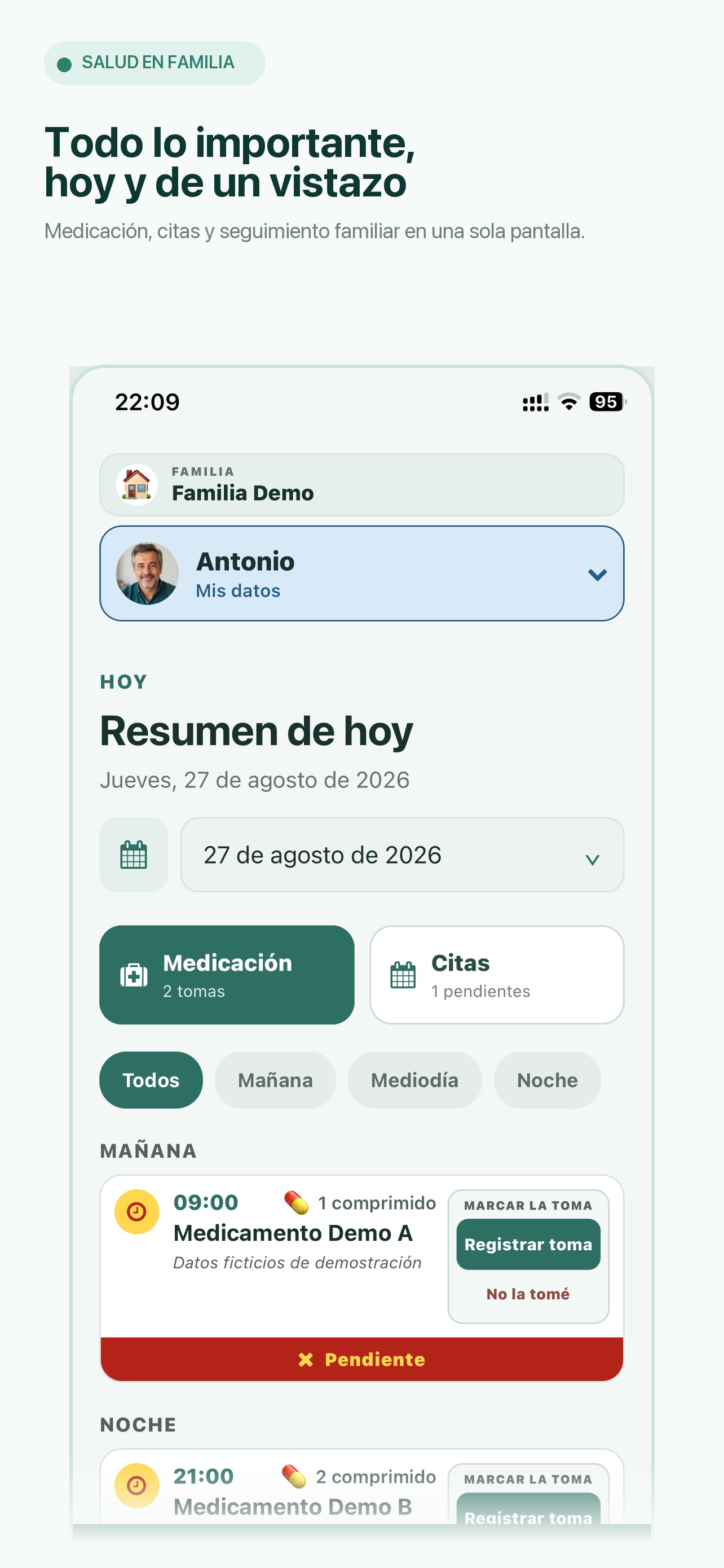 Screenshot 1 of Salud en Familia