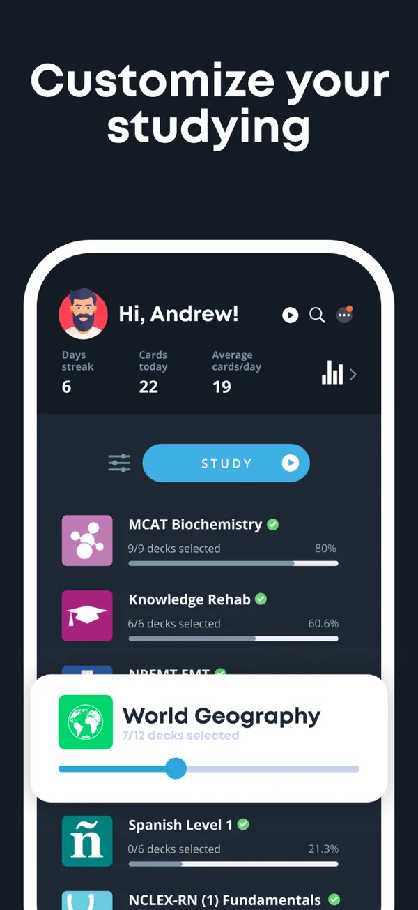 Brainscape Karteikarten iPhone App Screenshot 8 – Bildung