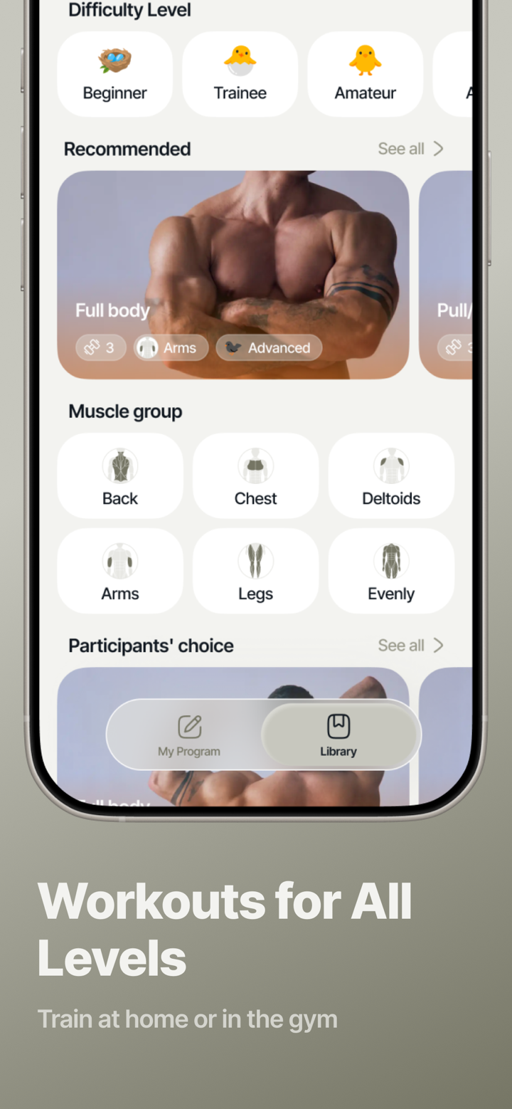 Onlyfits — Workout & Nutrition screenshot 2