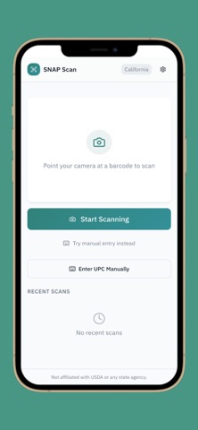 EBT Benefit Scan iPhone screenshot