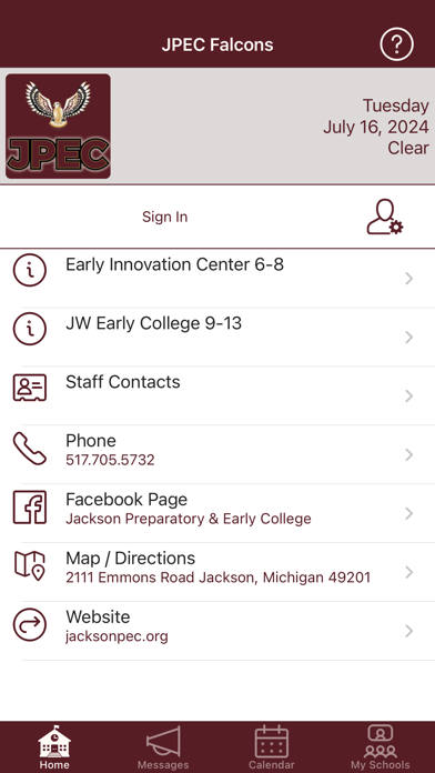 JPEC Falcons Screenshot