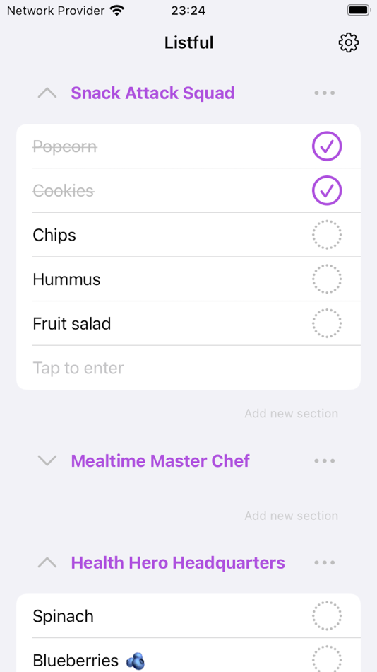 #1. Shopping list, Listful (iOS) 由: REMIGIJUS KLIMOVAS