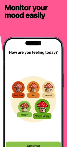 Mood Tracker: MushyMood iPhone screenshot