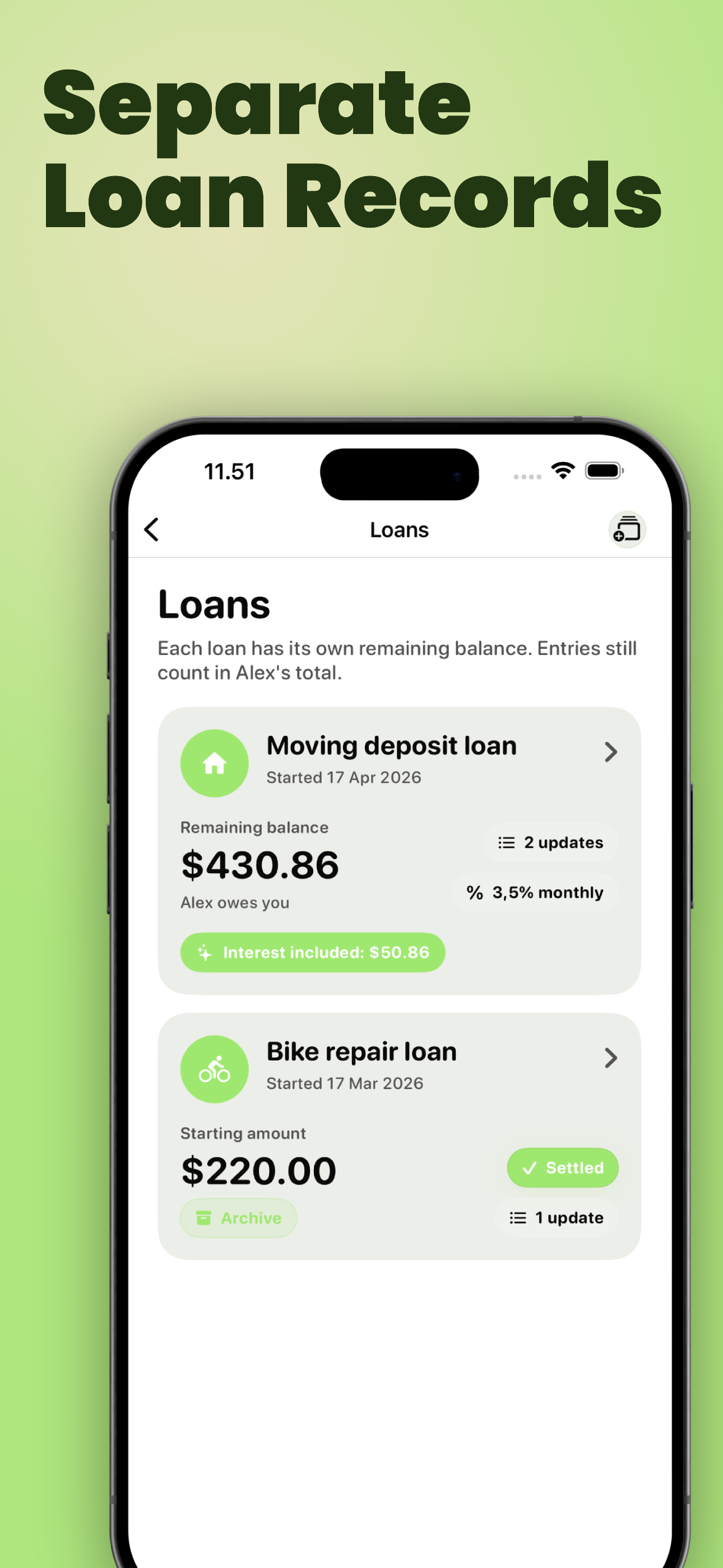 Loan Tracker: You Owe Me screenshot 3