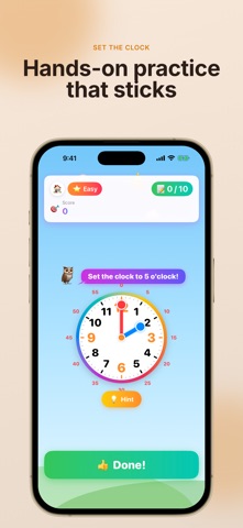 Clock Practice: Tell Time Screenshot 3 of 5