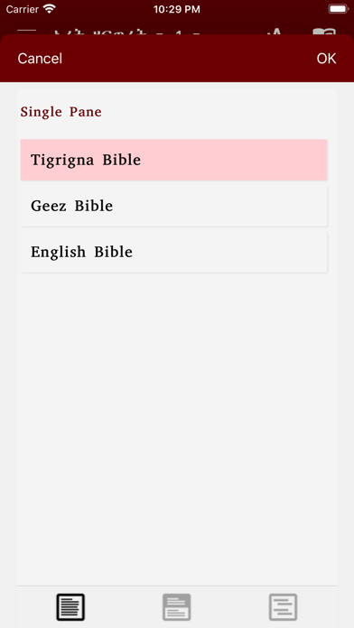 Geez Tigrigna Bible Screenshot