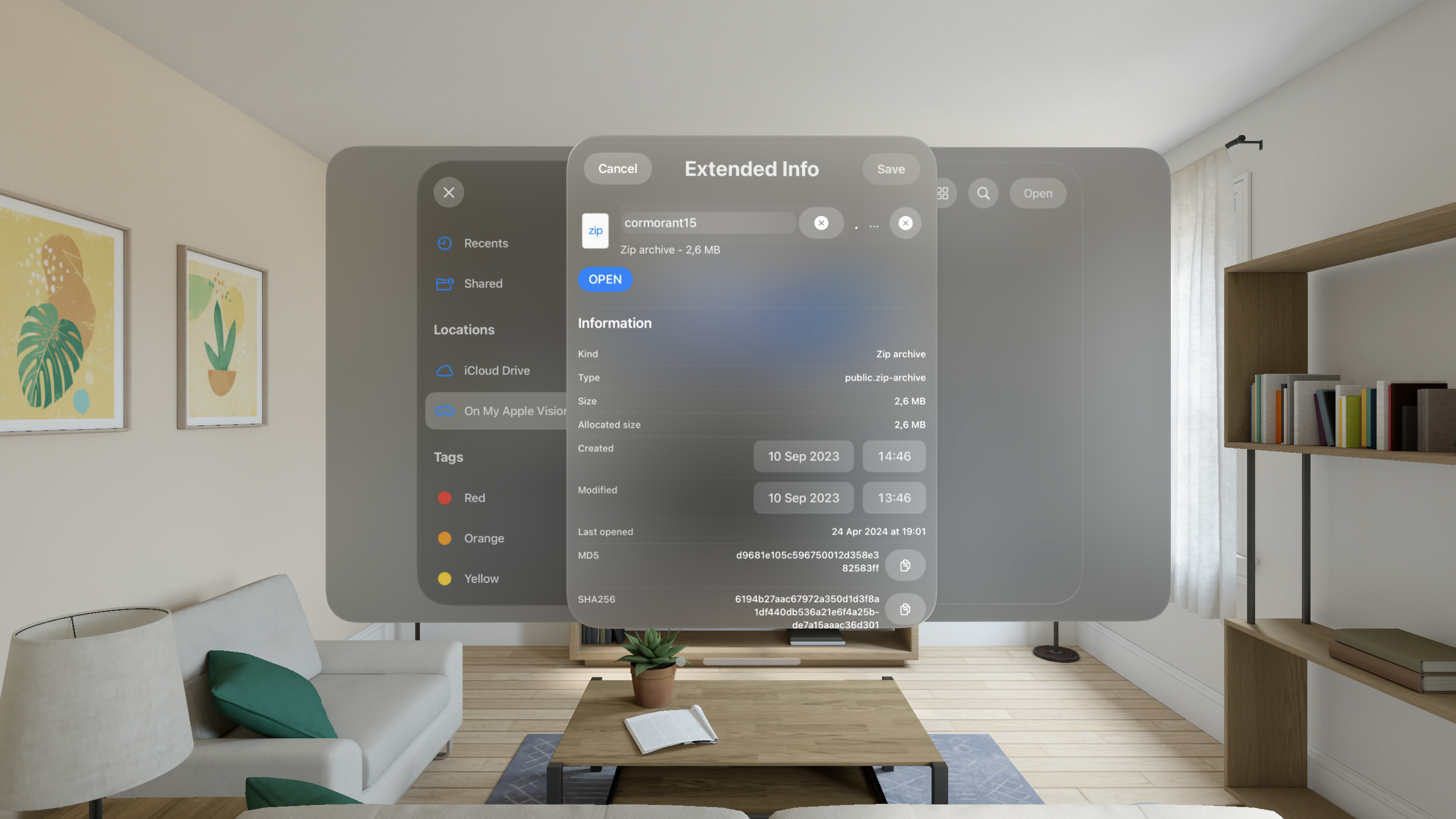 Extended File Info
