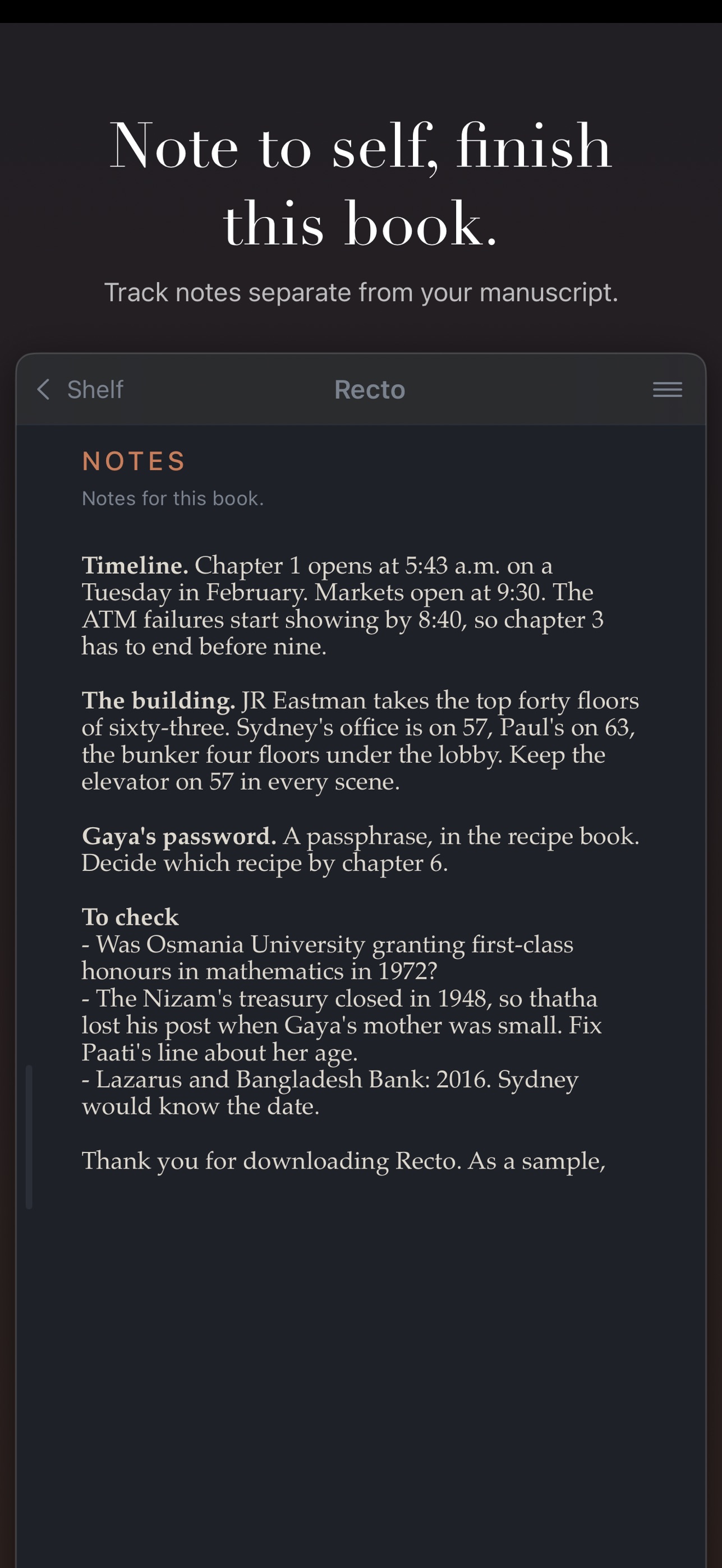 Screenshot 5 of Recto Writer