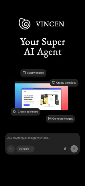 Vincen - Your Super AI Agent iPhone screenshot 1