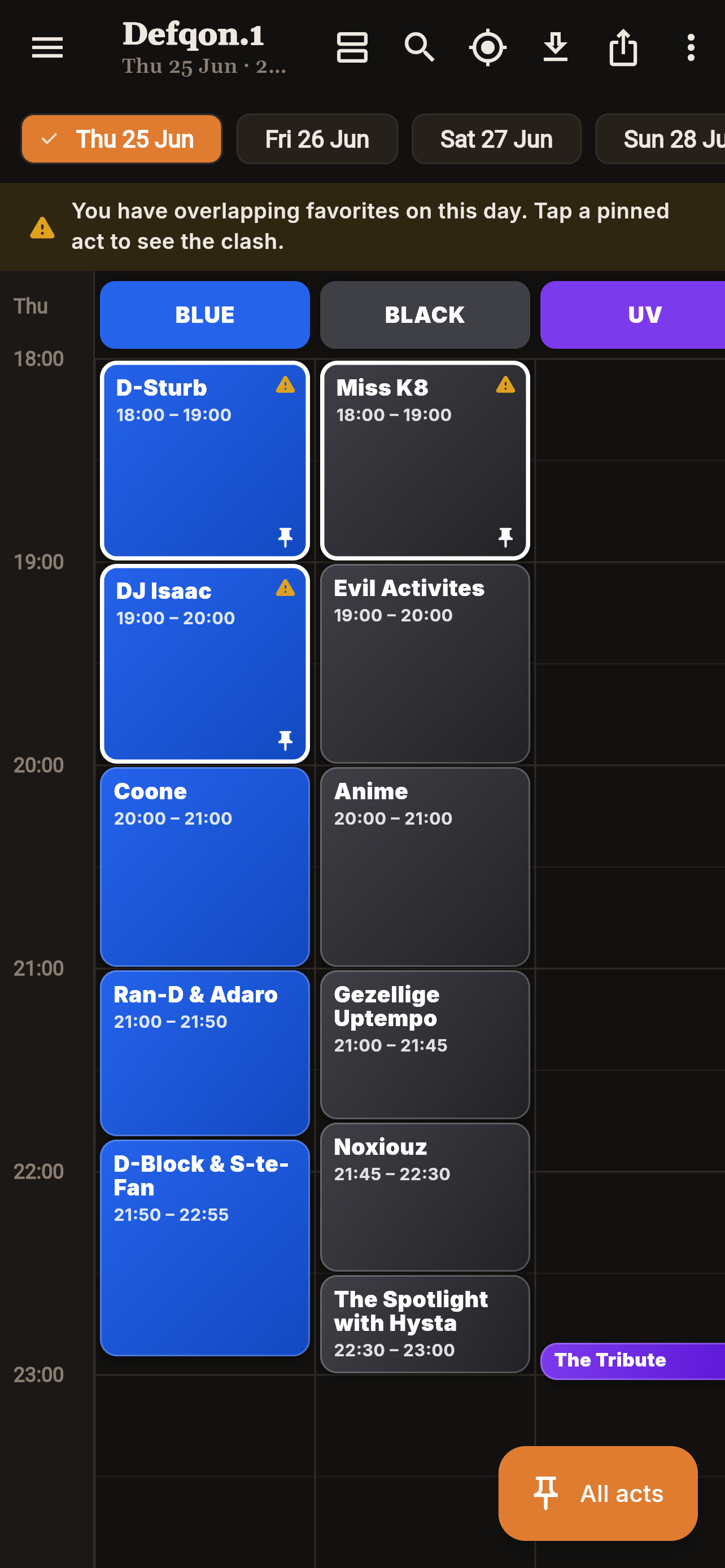 YATTA - Festival Timetables screenshot 3