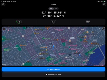Pinpoint Position iPad screenshot