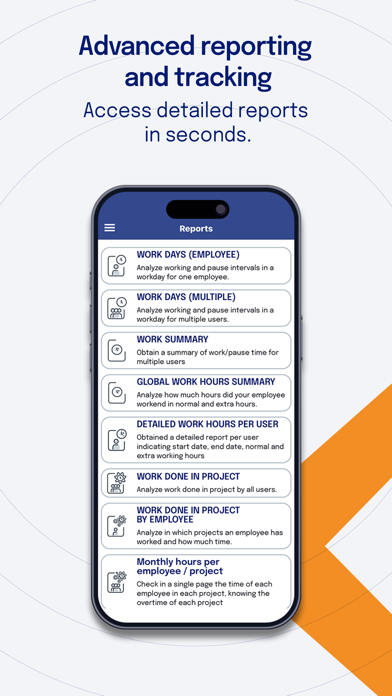 Screenshot #2 pour Bixpe Worktime Tracking