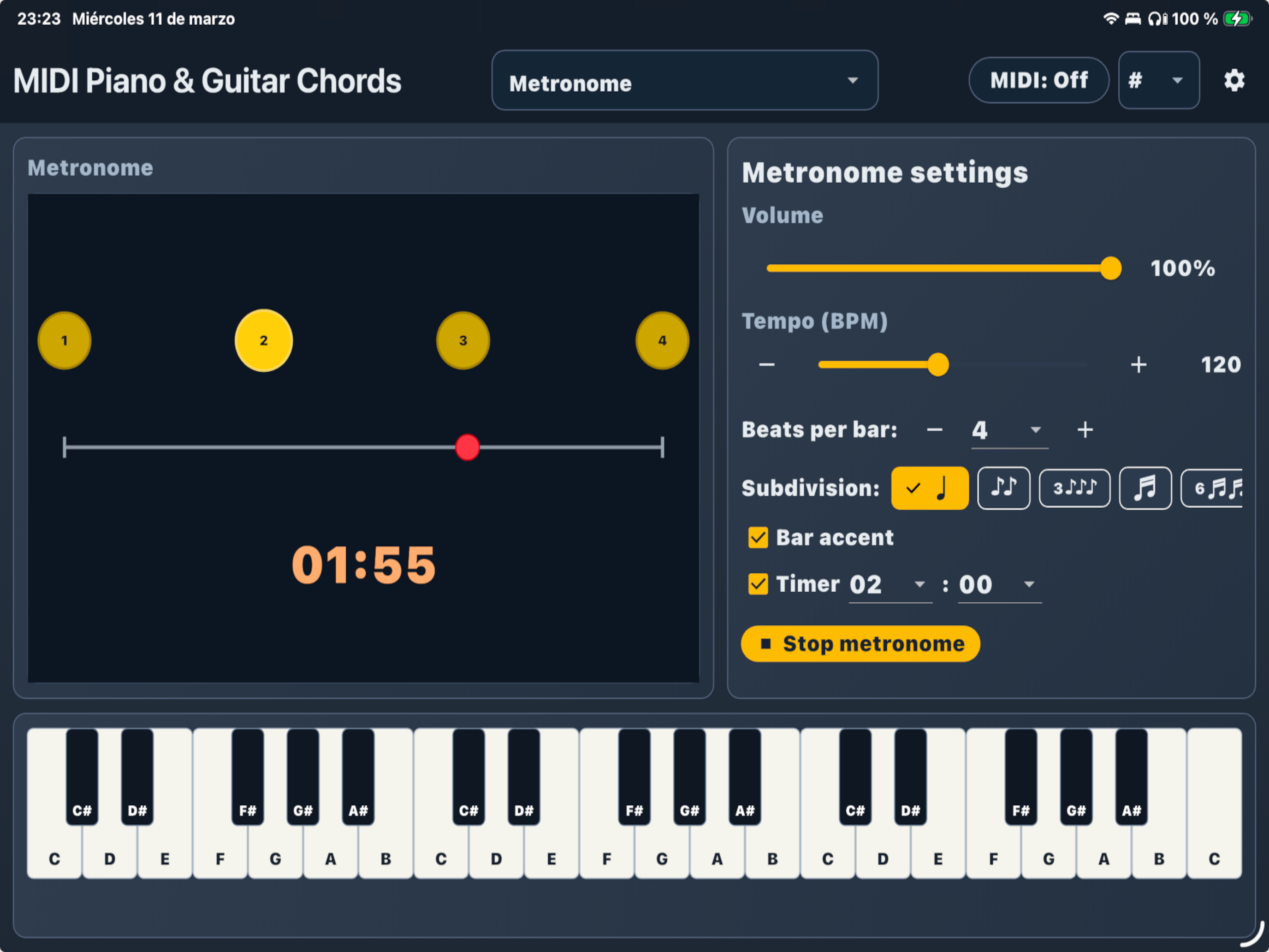 MIDI Piano & Guitar Chords