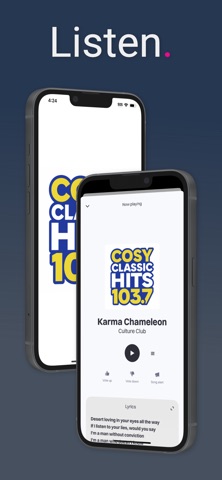 Cosy Classic Hits app screenshot