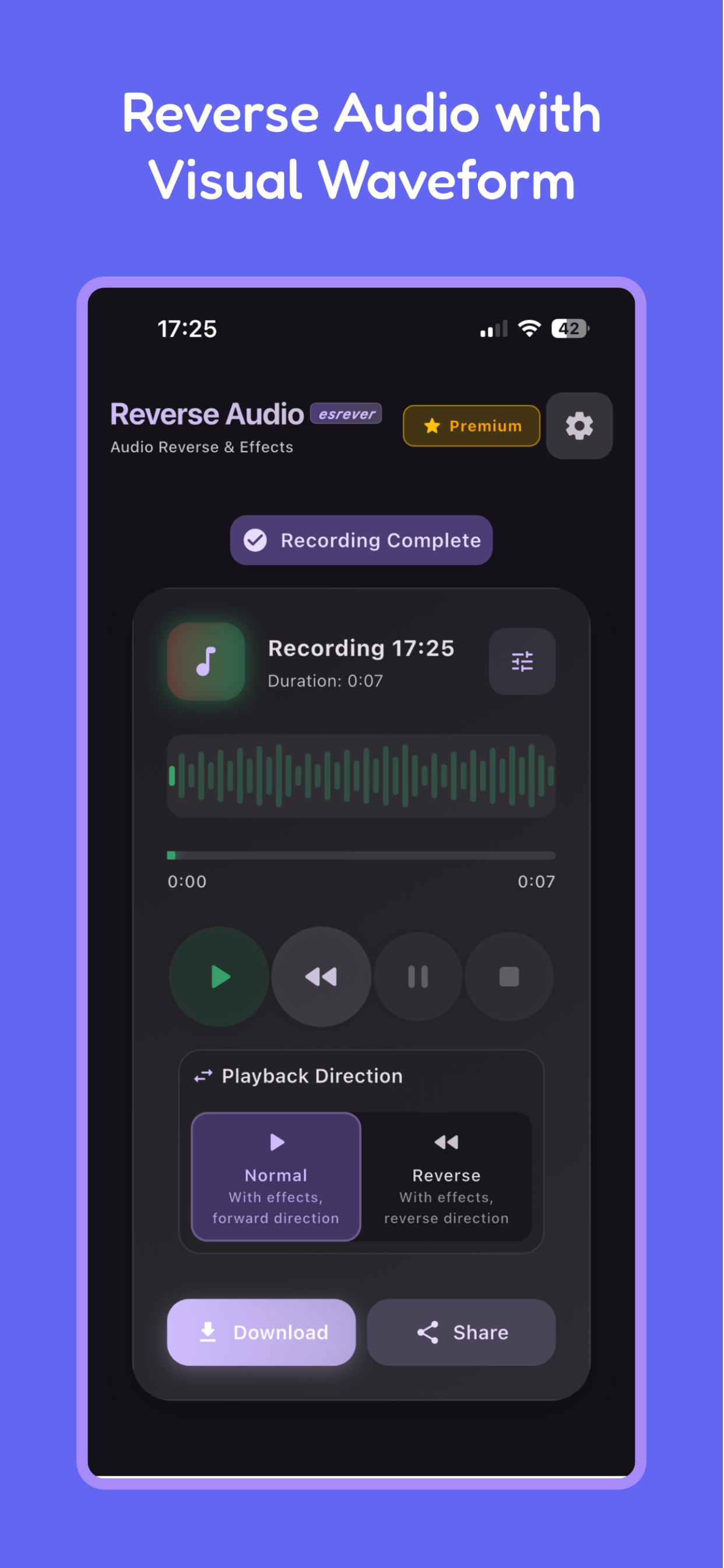 Reverse Audio: Esrever screenshot 3