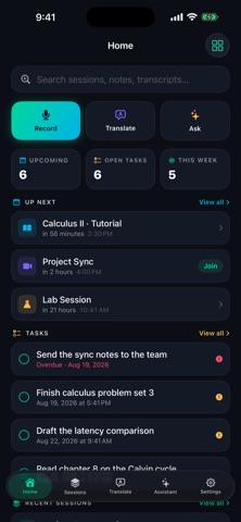 Miimo: AI Notes & Transcribe Screenshot 1 of 4