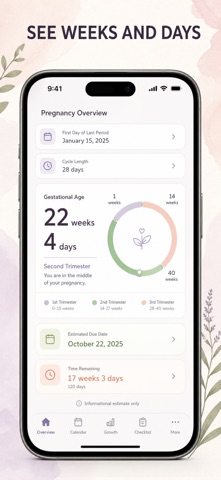 Gestational Wheel: EDD & GA Screenshot 2 of 10