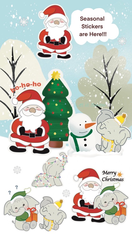 Cute Elephant Stickers - Kiana