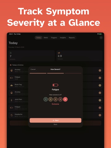 SymptomLog: Symptom Journal iPad screenshot