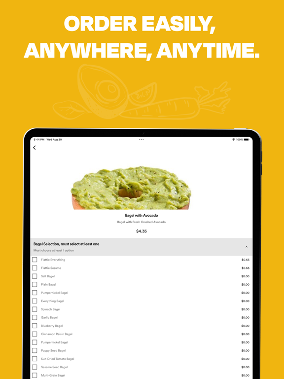 Chesapeake Bagel Bakery iPad screenshot 4 - Food & Drink app