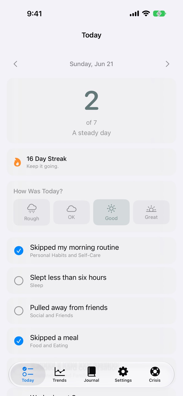 iPhone screenshot