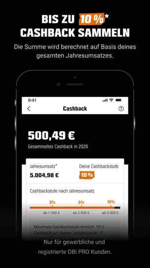 Screenshot von OBI PRO: Profi-App auf dem iPhone 5