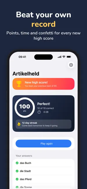 Artikelheld: Der Die Das screenshot 4