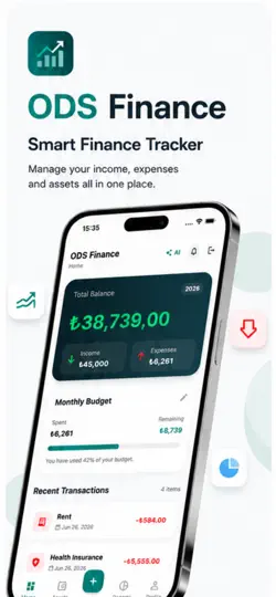 Скриншот ODS Finance Tracker на iPhone 1