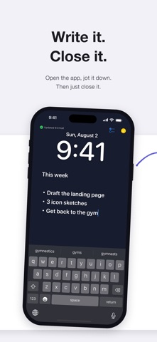LockBoard - Lock Screen Notes iPhone screenshot
