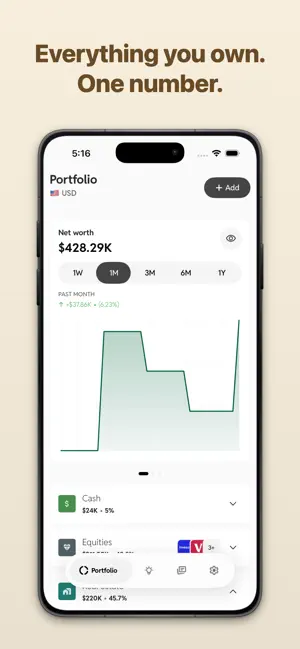 Worthy - Net worth tracker screenshot 1