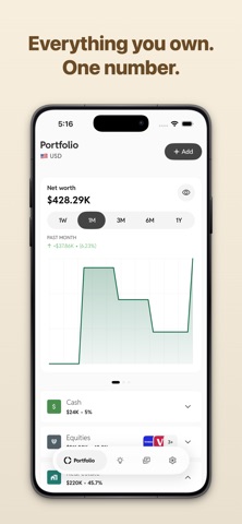 Worthy - Net worth tracker Screenshot 1 of 7