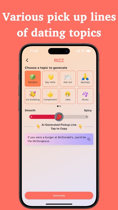 Rizz AI - Dating Wingman App Screenshot