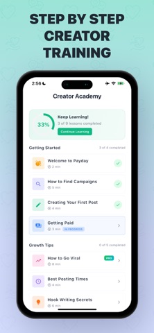 Payday Social - Paid To Create iPhone screenshot
