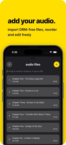 M4Bindr: Audiobook Maker iPhone screenshot