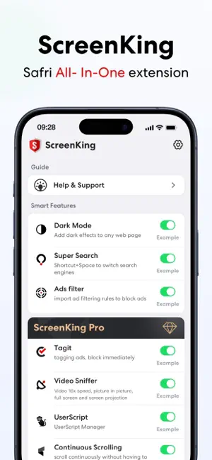 ScreenKing-Safari Extension screenshot 1