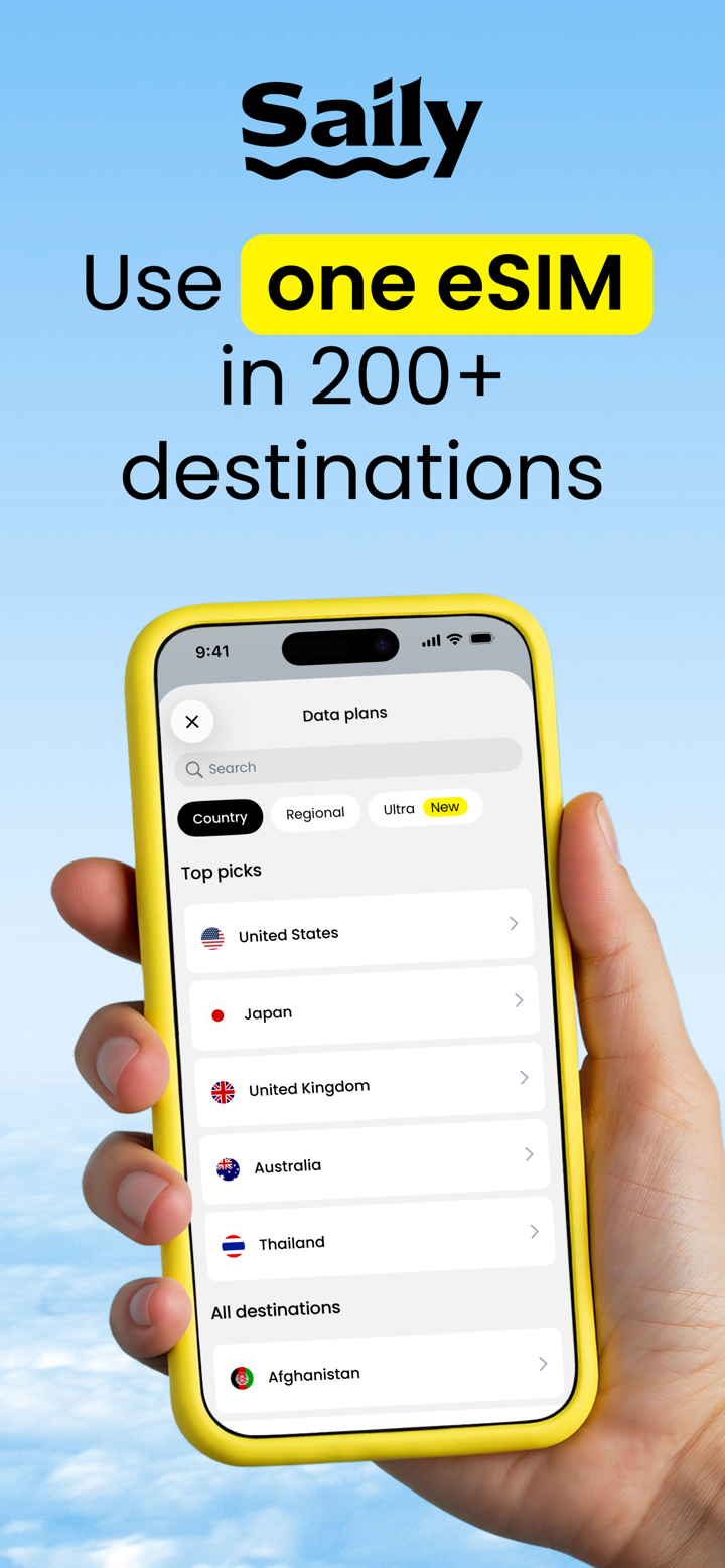Saily eSIM: Travel & Data screenshot 1