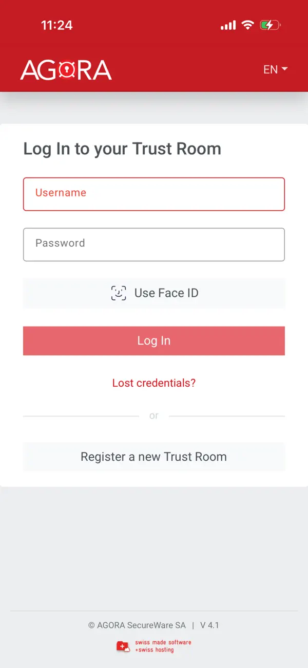 Screenshot #1 pour AGORA Trust Rooms