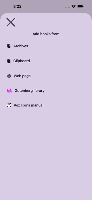 Vox libri screenshot 4
