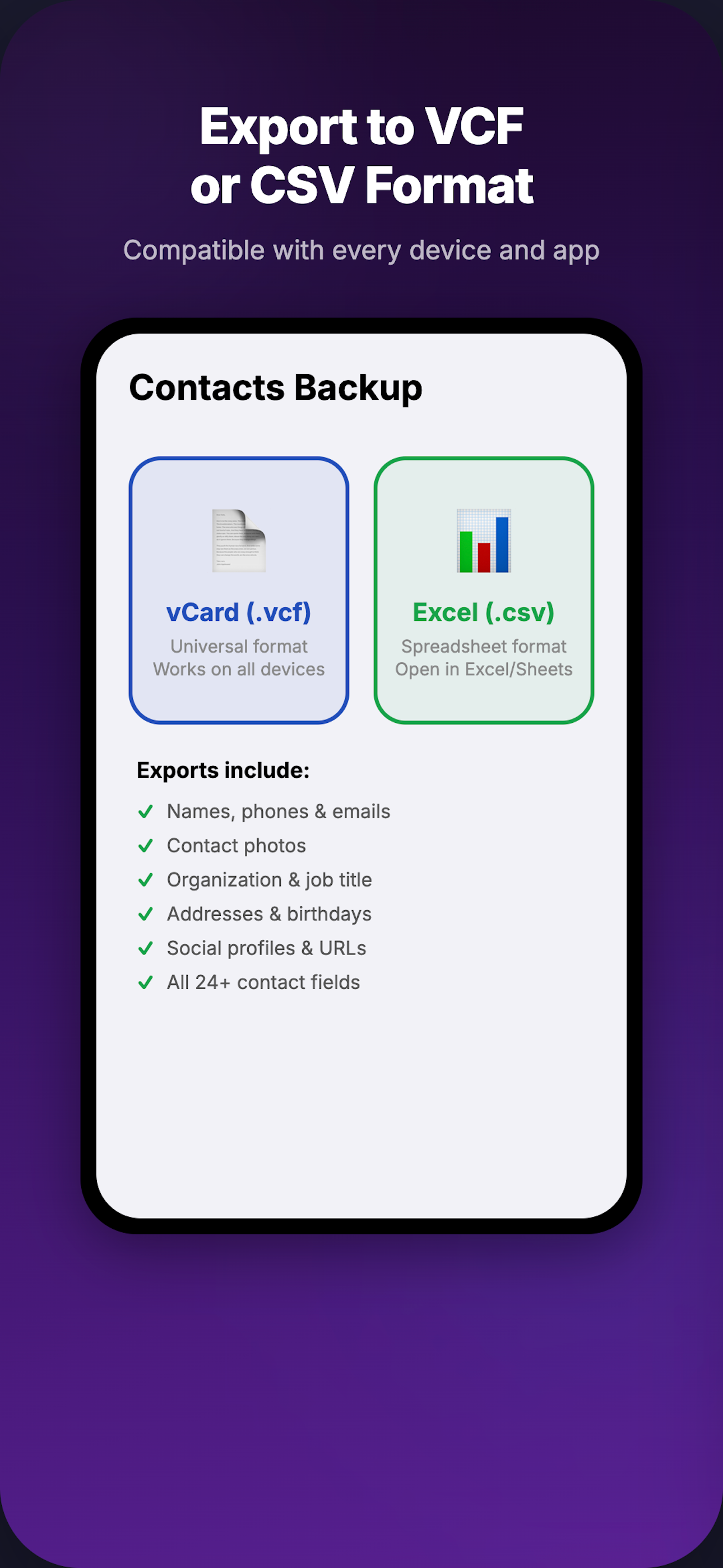 Contacts Backup: Easy & Smart screenshot 4