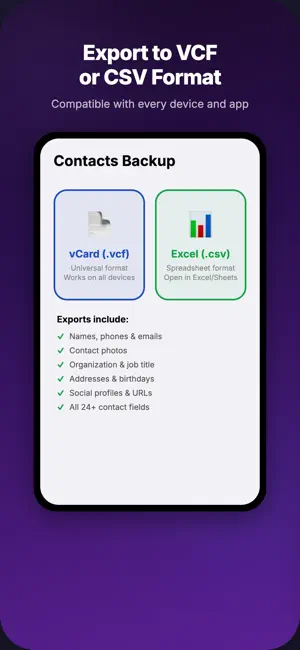 Contacts Backup: Easy & Smart screenshot 4