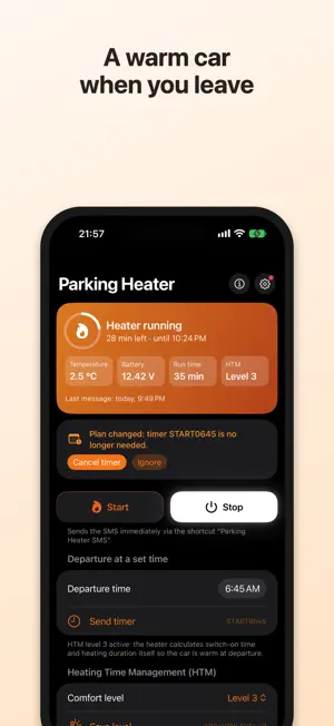 Parking Heater Remote screenshot 1