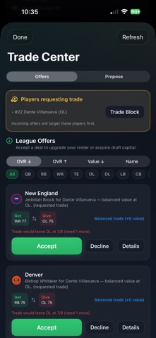 Most Valuable Coach iPhone screenshot