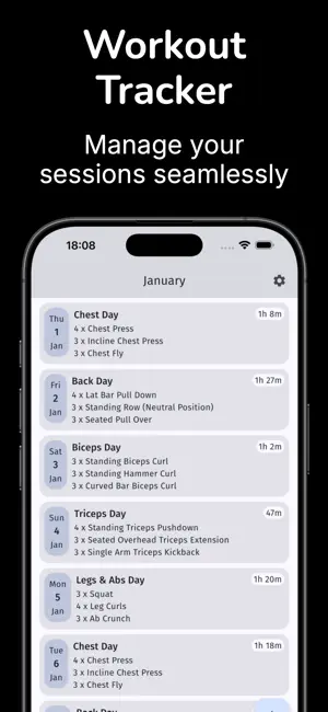 GymBro - rep counter screenshot 2