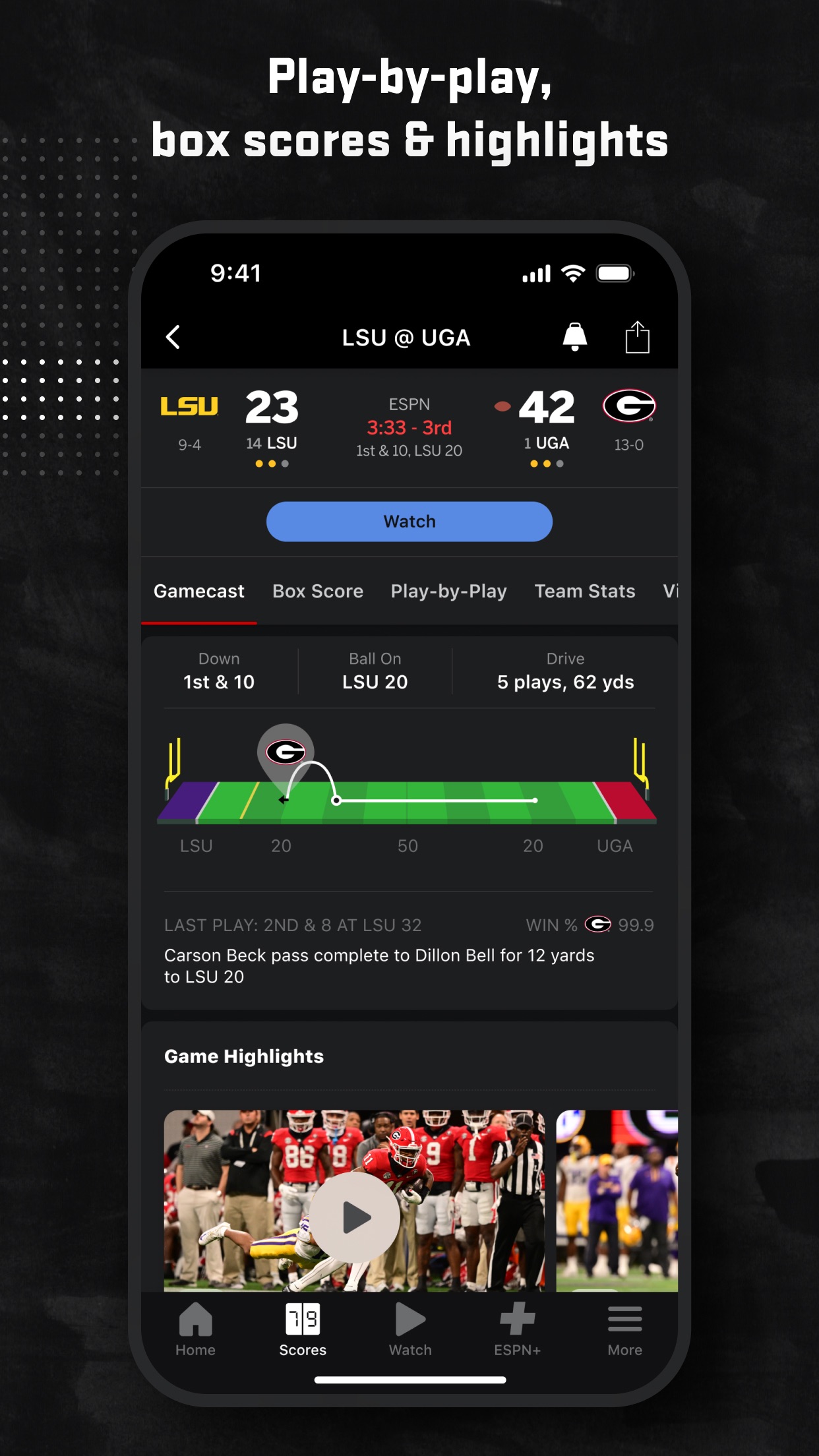 ESPN: Live Sports & Scores screenshot 4