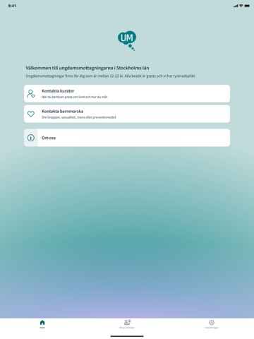 Ungdomsmottagningar Sthlms län iPad screenshot 5