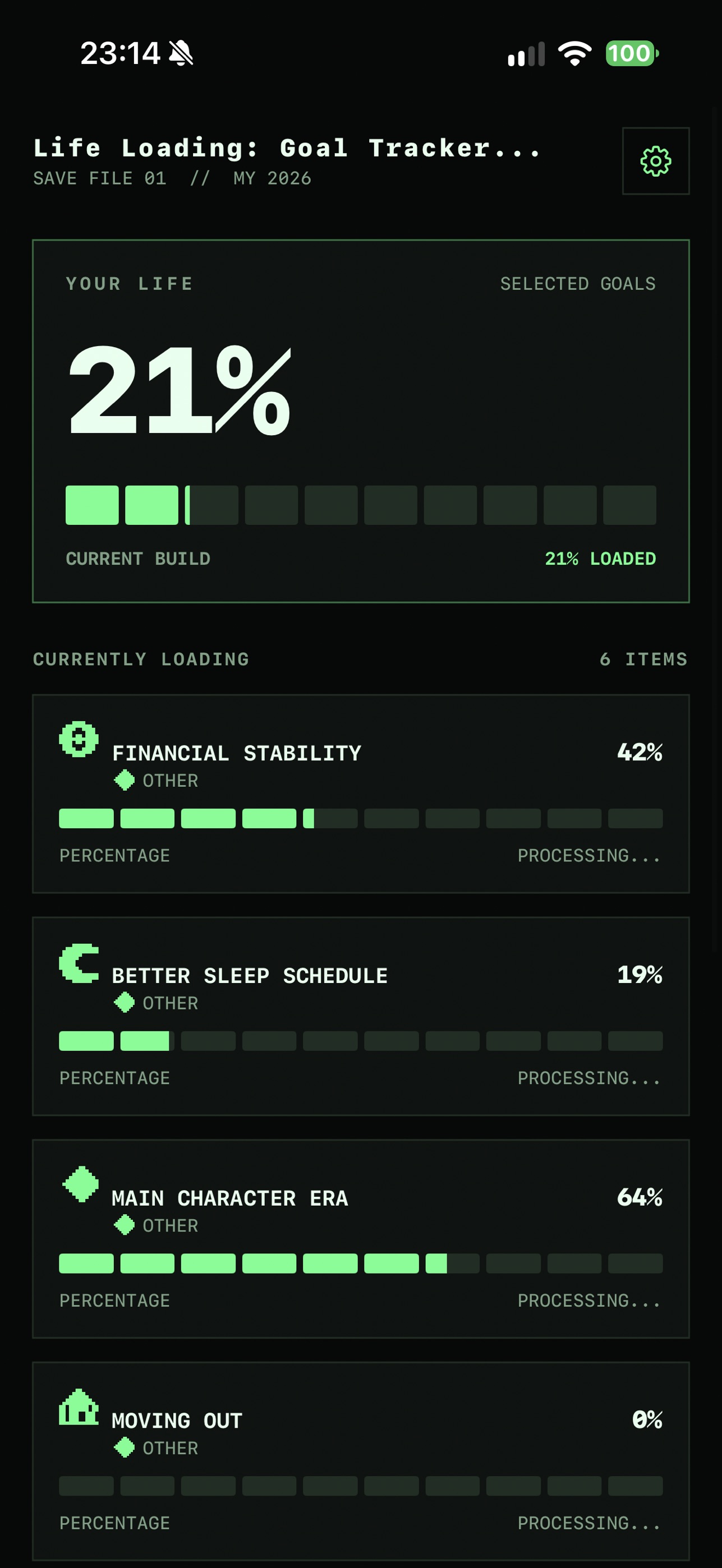 Screenshot 3 of Life Loading: Goal Tracker