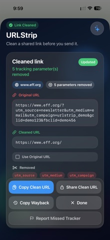 URLStrip Screenshot 2 of 4
