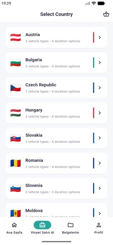 Vignette: eSIM screenshot