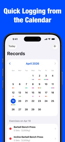 Biggr: Workout log Screenshot 3 of 7